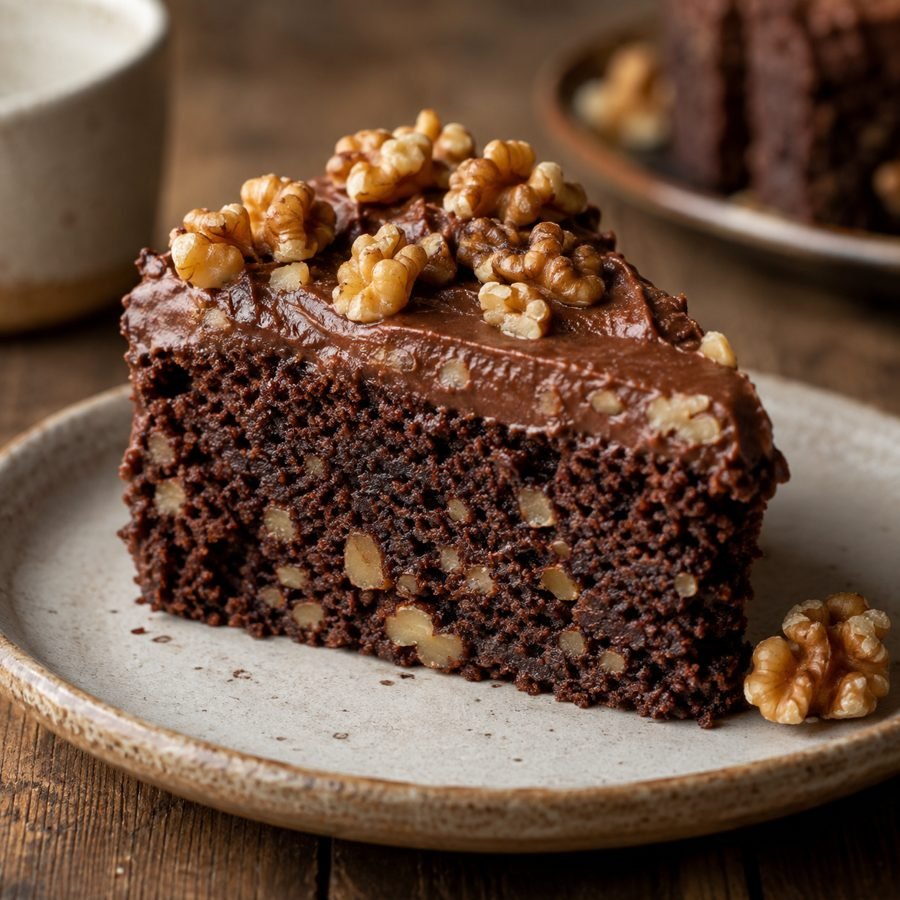 Chokladkaka med Valnötter